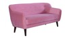 Darcy Velvet 3 Seater Sofa in Blush Pink Colour