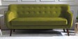 Darcy Velvet 3 Seater Sofa in Medallion Yellow Colour