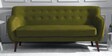 Darcy Velvet 3 Seater Sofa in Medallion Yellow Colour