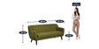 Darcy Velvet 3 Seater Sofa in Medallion Yellow Colour
