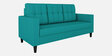 Darcy Fabric 3 Seater Sofa in Aqua Blue Colour