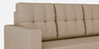 Darcy Fabric 3 Seater Sofa in Beige Colour
