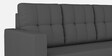 Darcy Fabric 3 Seater Sofa in Grey Colour