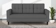 Darcy Fabric 3 Seater Sofa in Grey Colour