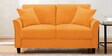 Daroo Velvet 2 Seater Sofa in Tangerine Orange Colour