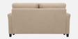 Daroo Velvet Fabric 2 Seater Sofa In Beige Colour