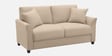 Daroo Velvet Fabric 2 Seater Sofa In Beige Colour