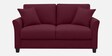 Daroo Velvet Fabric 2 Seater Sofa In Maroon Colour