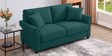 Daroo Velvet Fabric 2 Seater Sofa In Teal Green Colour