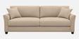 Daroo Velvet Fabric 3 Seater Sofa In Beige Colour