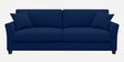 Daroo Velvet Fabric 3 Seater Sofa In Blue Colour