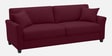 Daroo Velvet Fabric 3 Seater Sofa In Maroon Colour