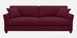 Daroo Velvet Fabric 3 Seater Sofa In Maroon Colour