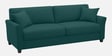 Daroo Velvet Fabric 3 Seater Sofa In Teal Green Colour