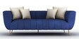 Darwin Velvet  3 Seater Sofa In Blue Colour