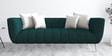 Darwin Fabric 3 Seater Sofa in Bottle Green Colour