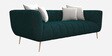Darwin Fabric 3 Seater Sofa in Bottle Green Colour
