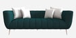 Darwin Fabric 3 Seater Sofa in Bottle Green Colour