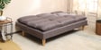 Darwin Fabric Convertible Sofa Cum Bed In Grey Colour