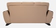 Davos Leatherette 3 Seater Sofas In Beige Color
