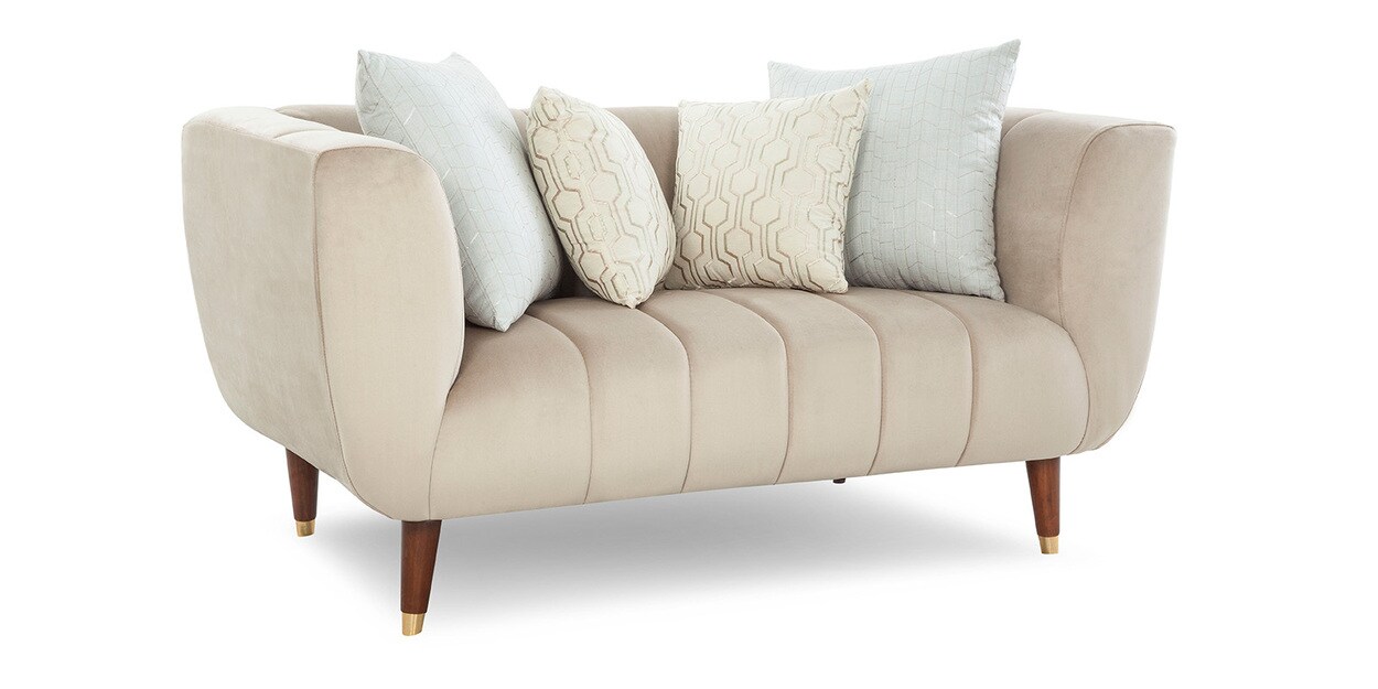 Buy Darwin 2 Seater Sofa In Beige Colour By Urban Living Online