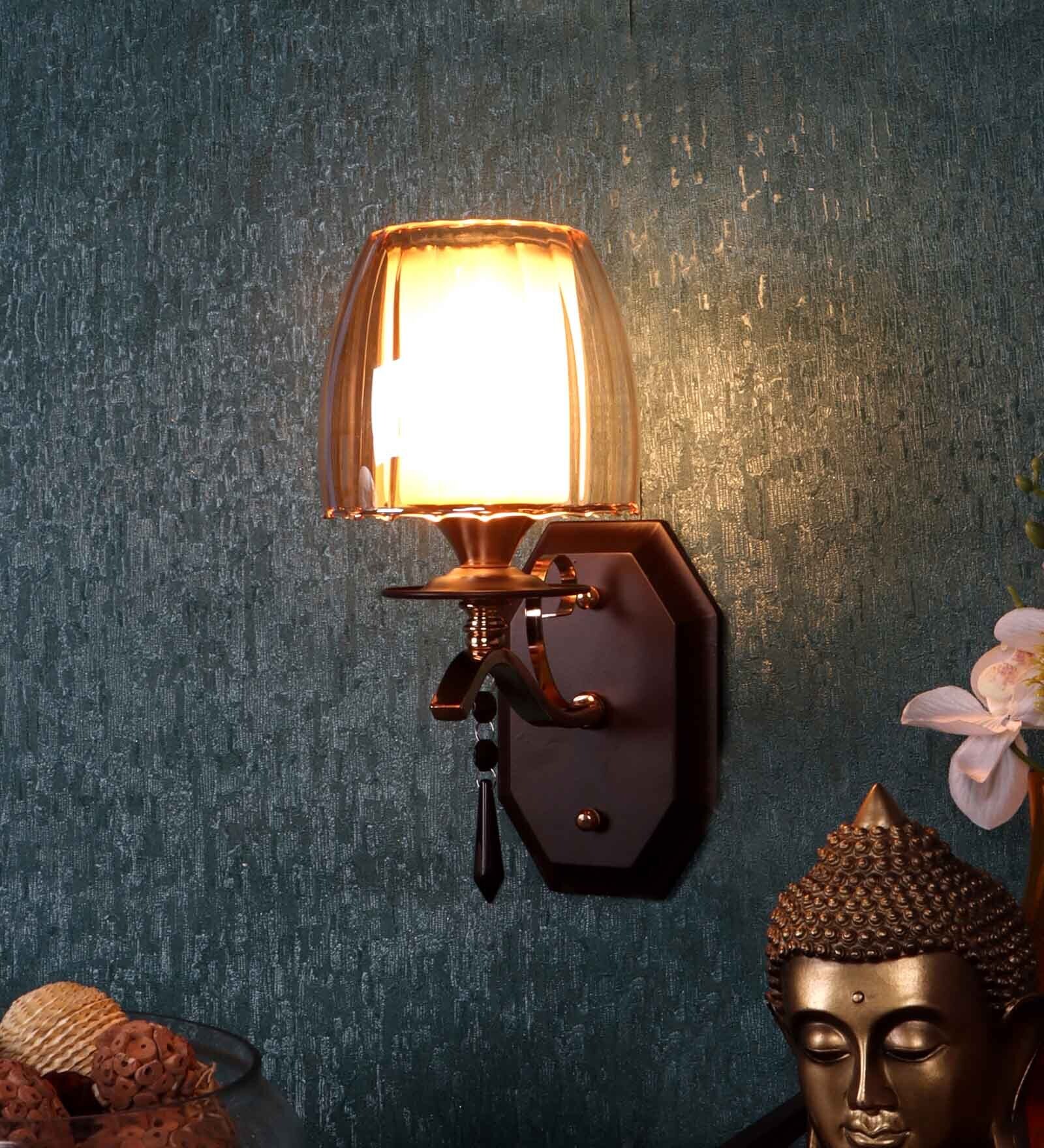 Daal Gold and Brown Iron Wall Light