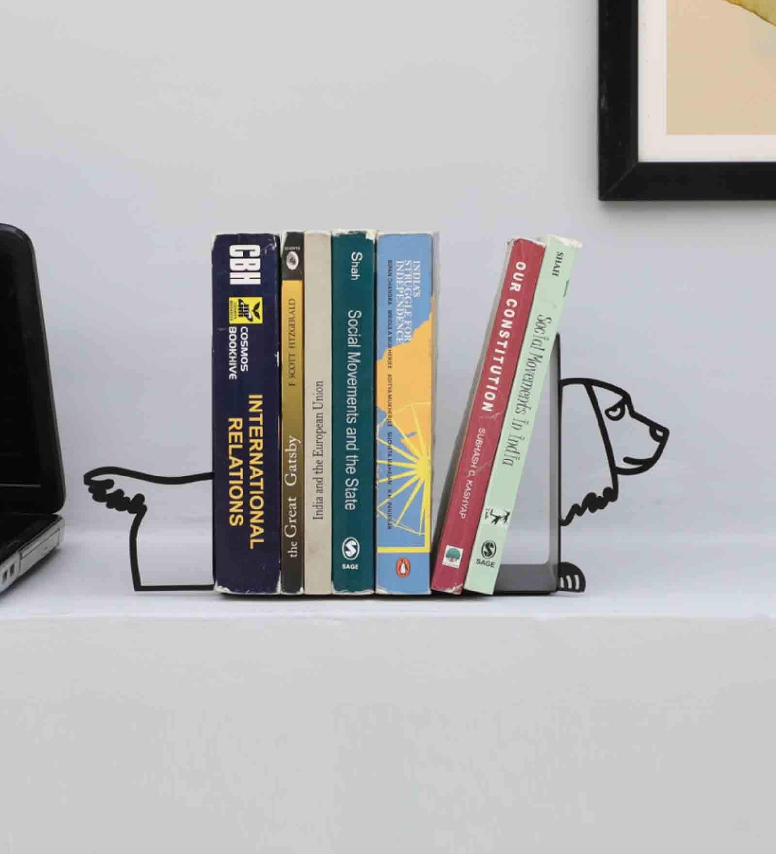 Dachshund Dog Black Iron Bookend