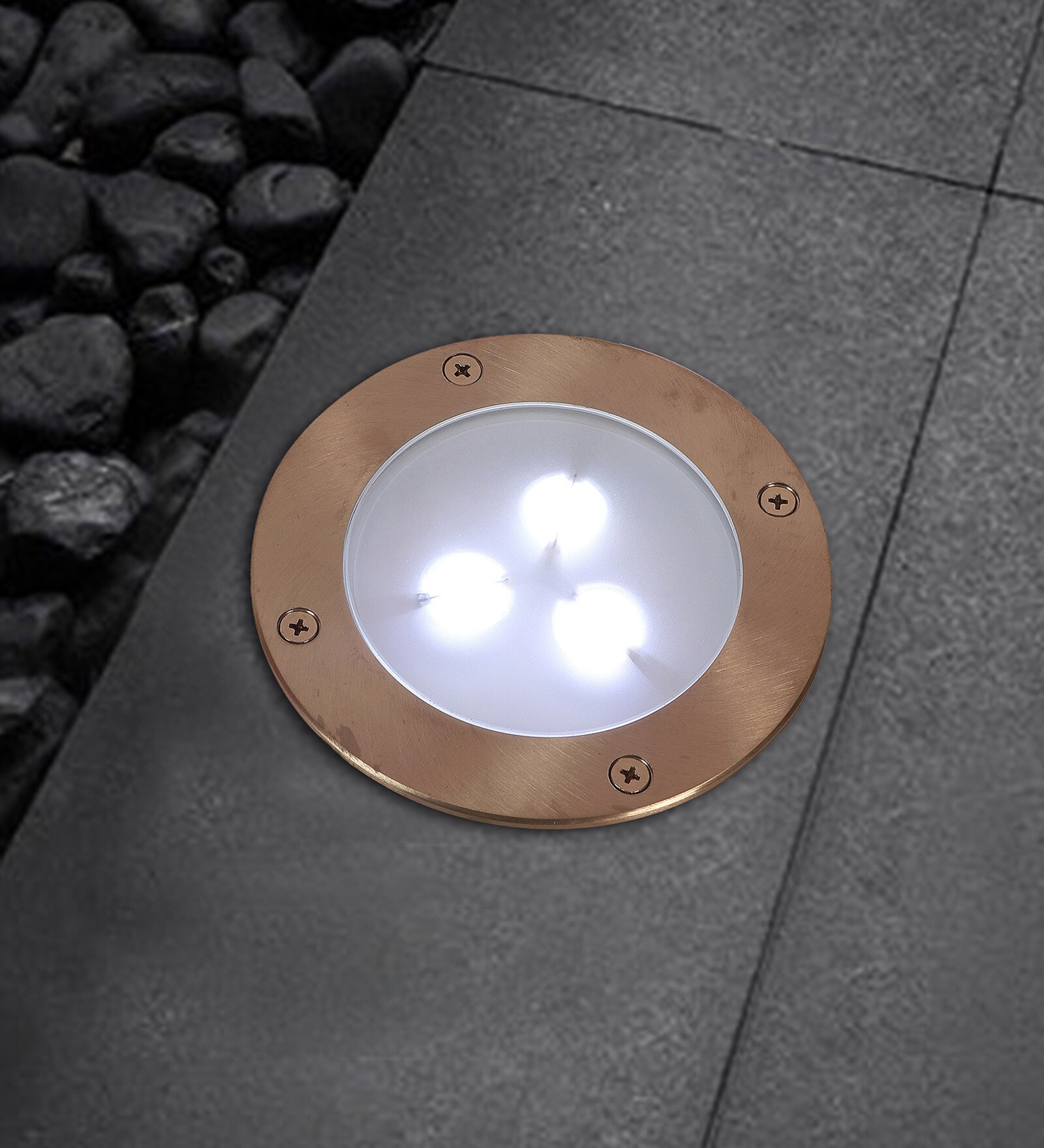 Dadivoso Silver Aluminium Burial Outdoor Garden Light