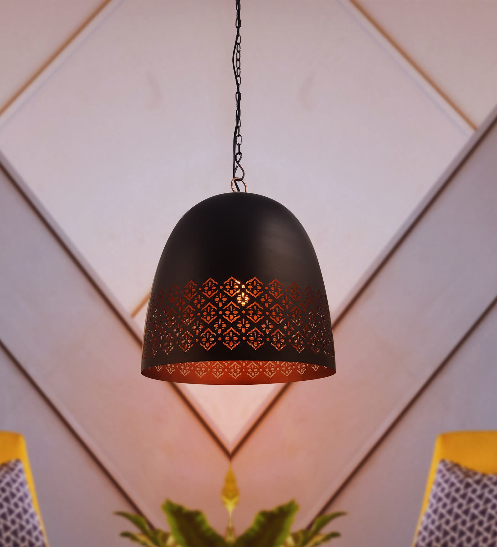 Henry Dagbjart Black Mild Steel Hanging Light