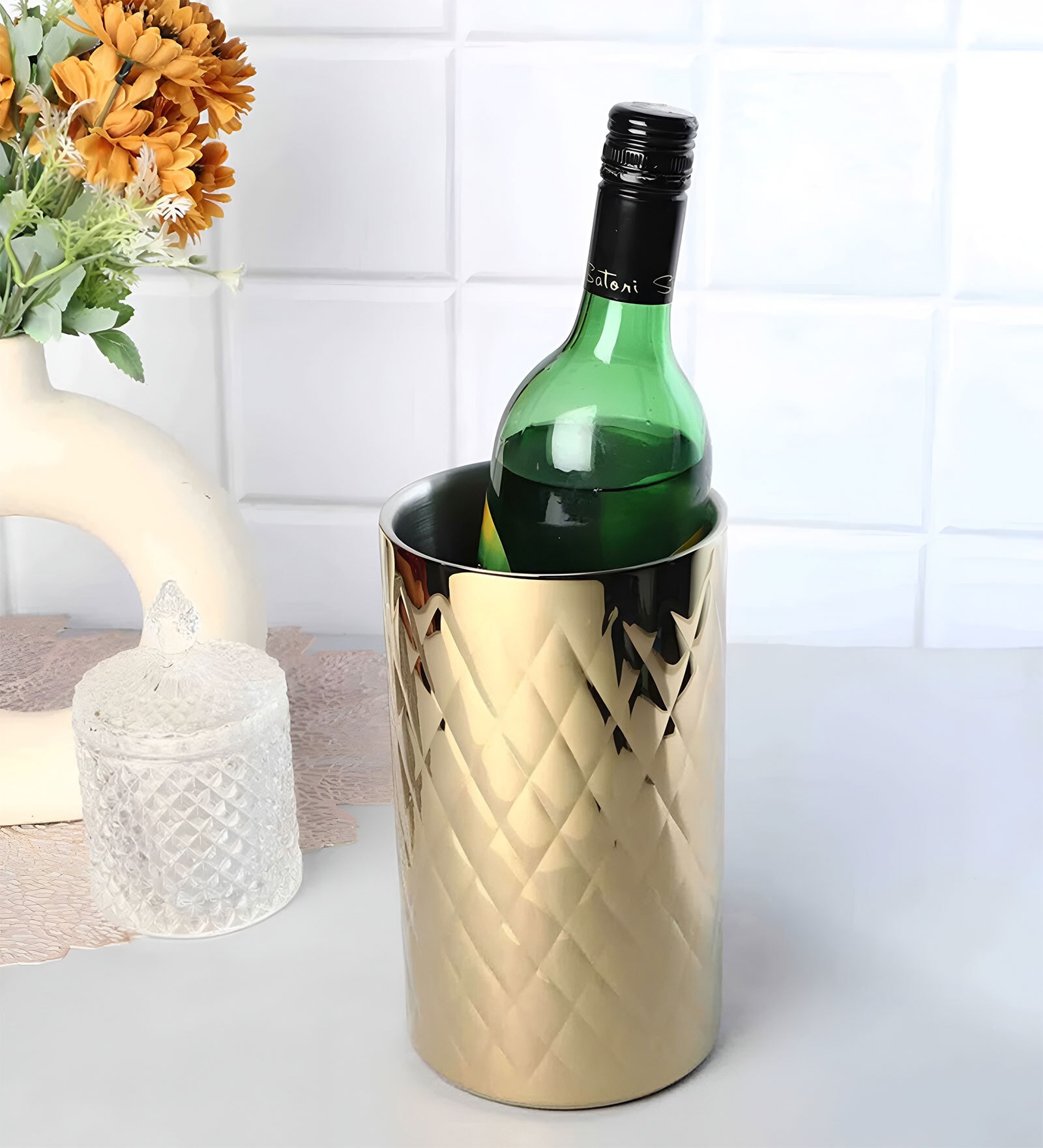 DAIMOND WINE CHILLER GOLD