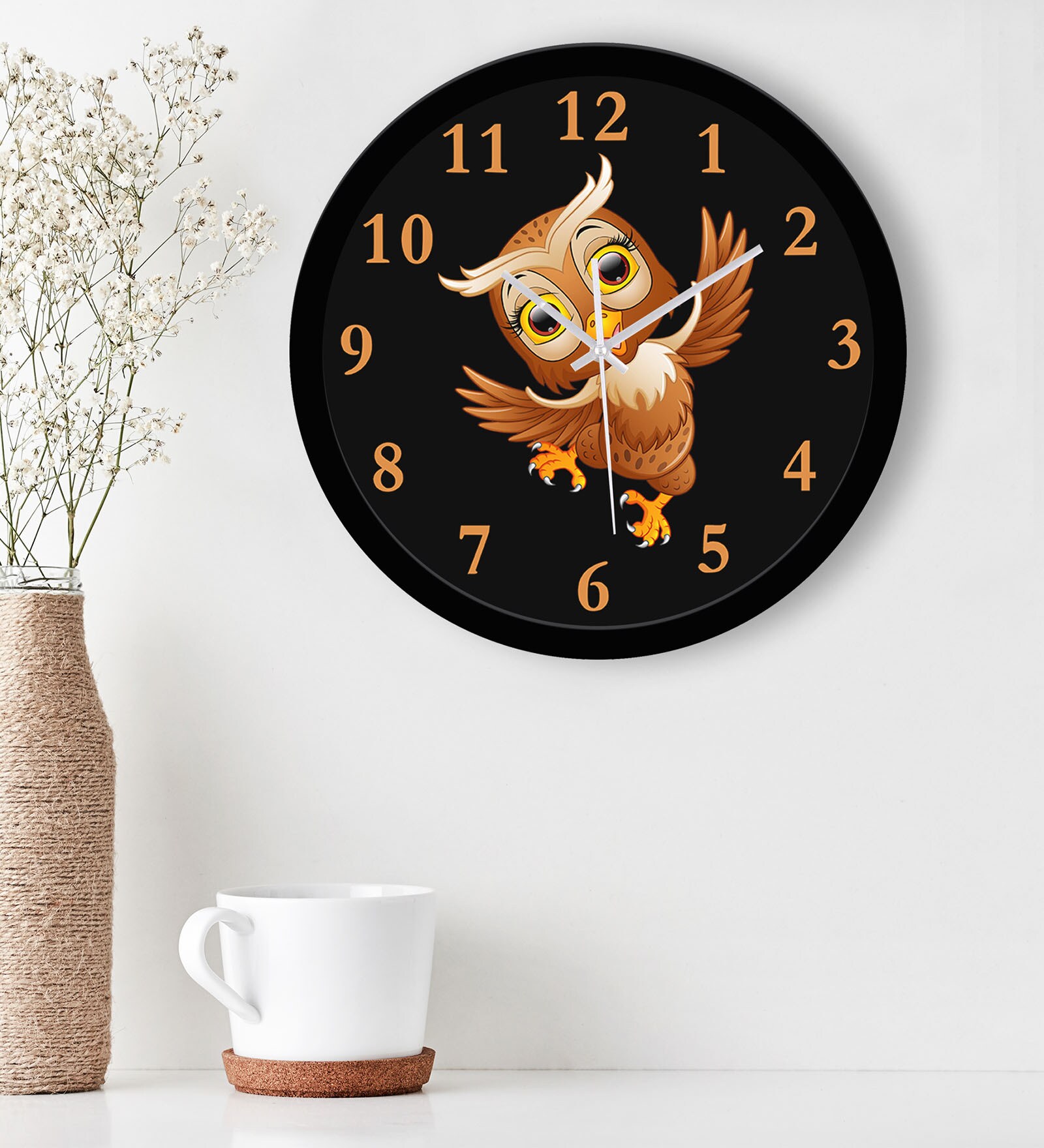 Buy Dancing Owl Wall Clock In Multicolour By Wens At 34% Off By Wens 