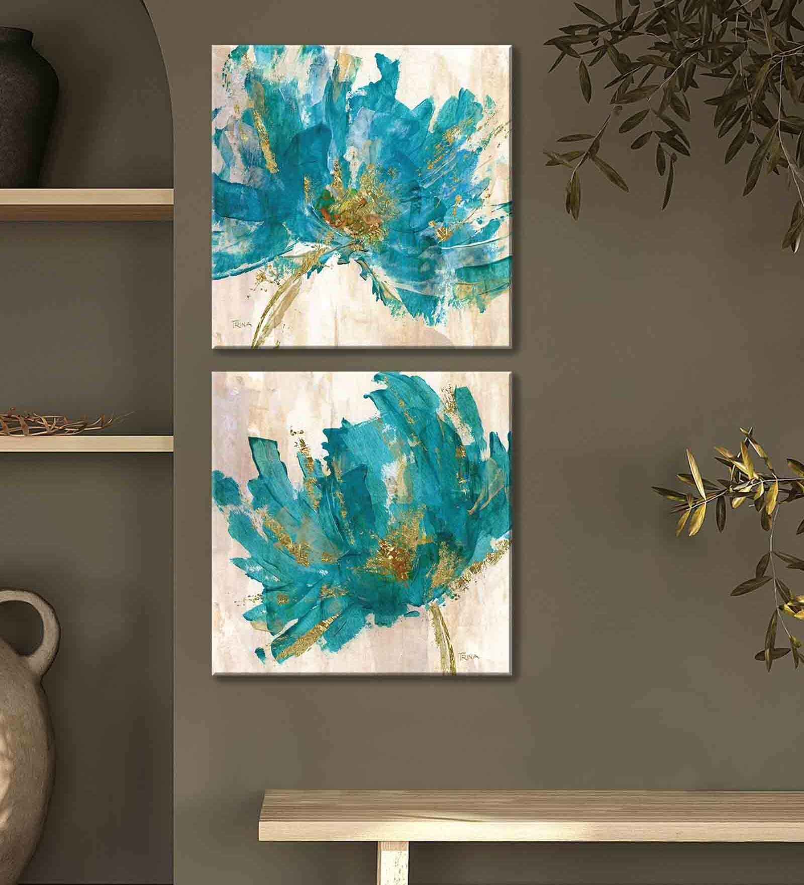 Buy Dandelion Multicolour Synthetic Wood Framed Canvas Wall Painting at 41 OFF by Art Street
