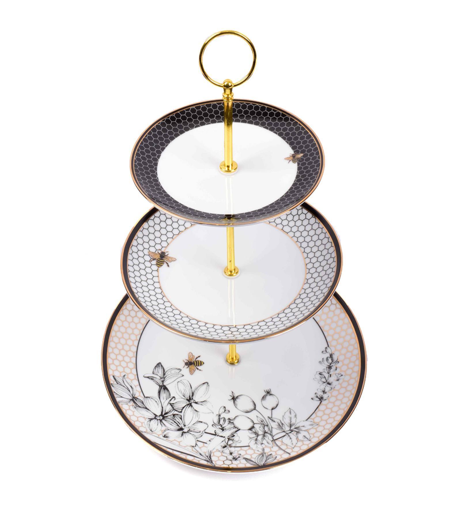 Dankotuwa Bee 3 Tier Dessert Platter