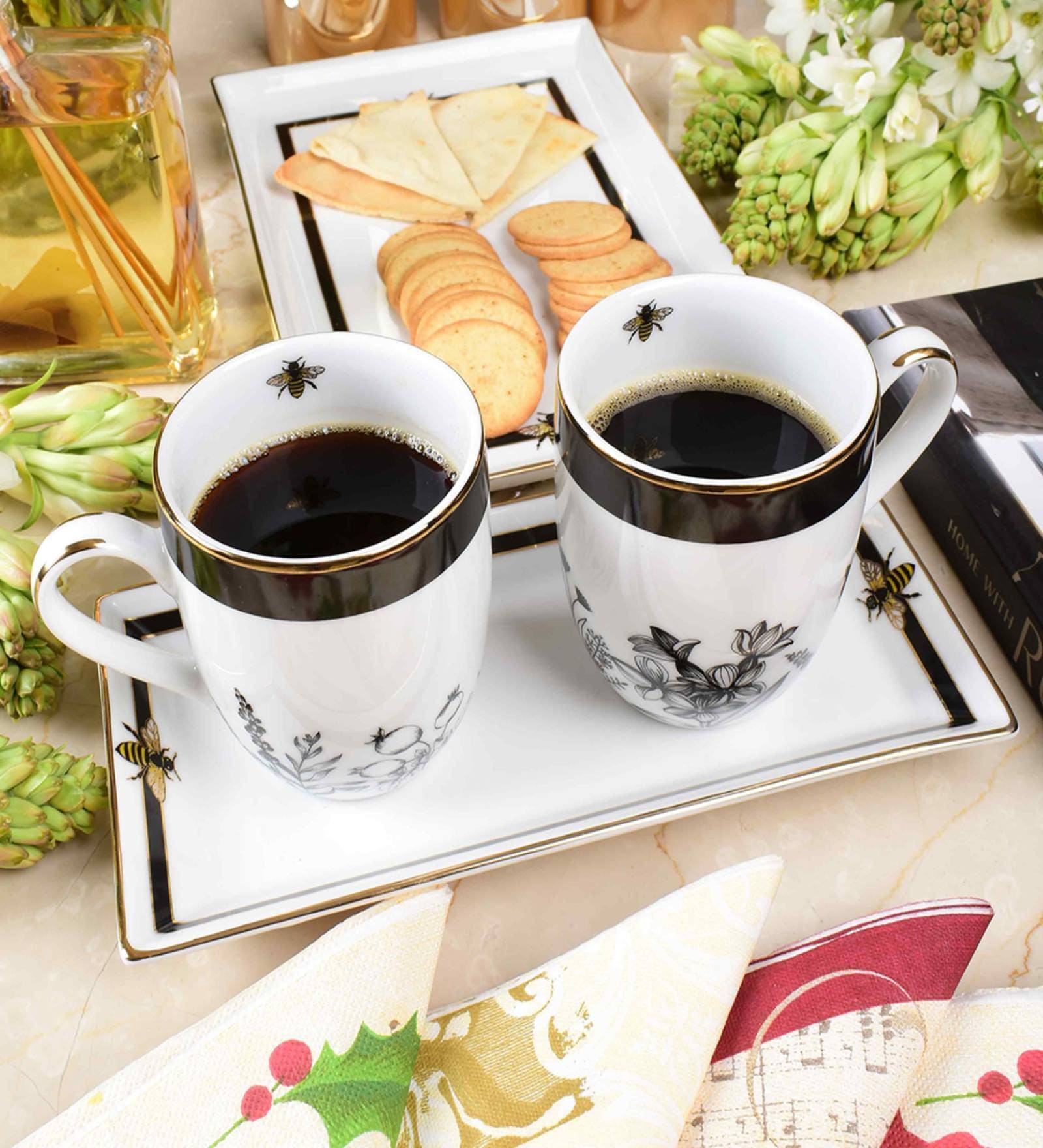 Dankotuwa Bee Coupe Coffee Mug Set of 2