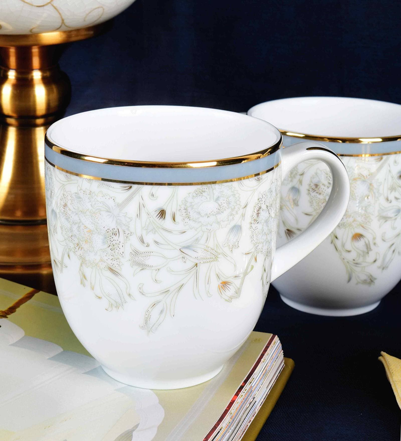 Dankotuwa Grey Iris Peets Mug Set of 4