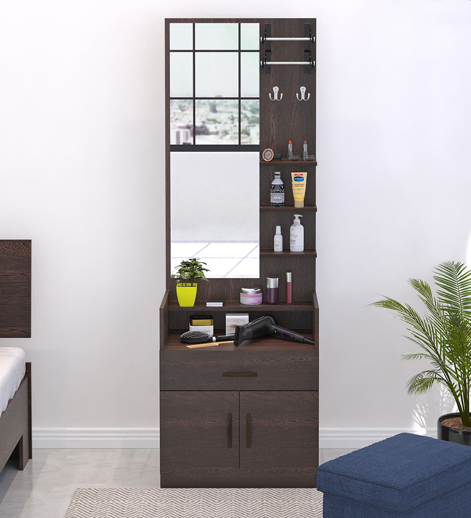 Darci Dressing Table In Wenge Finish