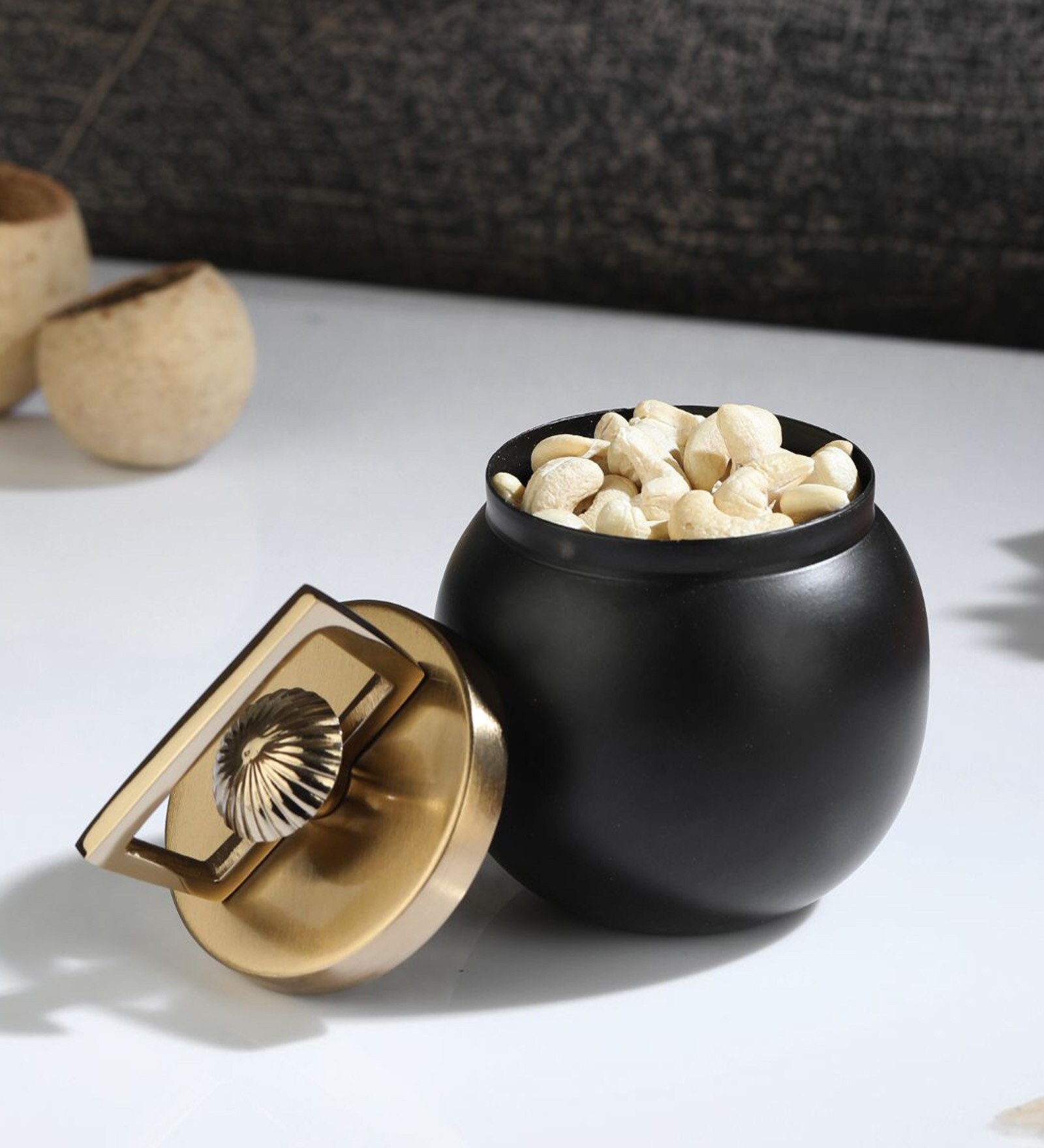 Darius- Small Black Aluminium Storage Container