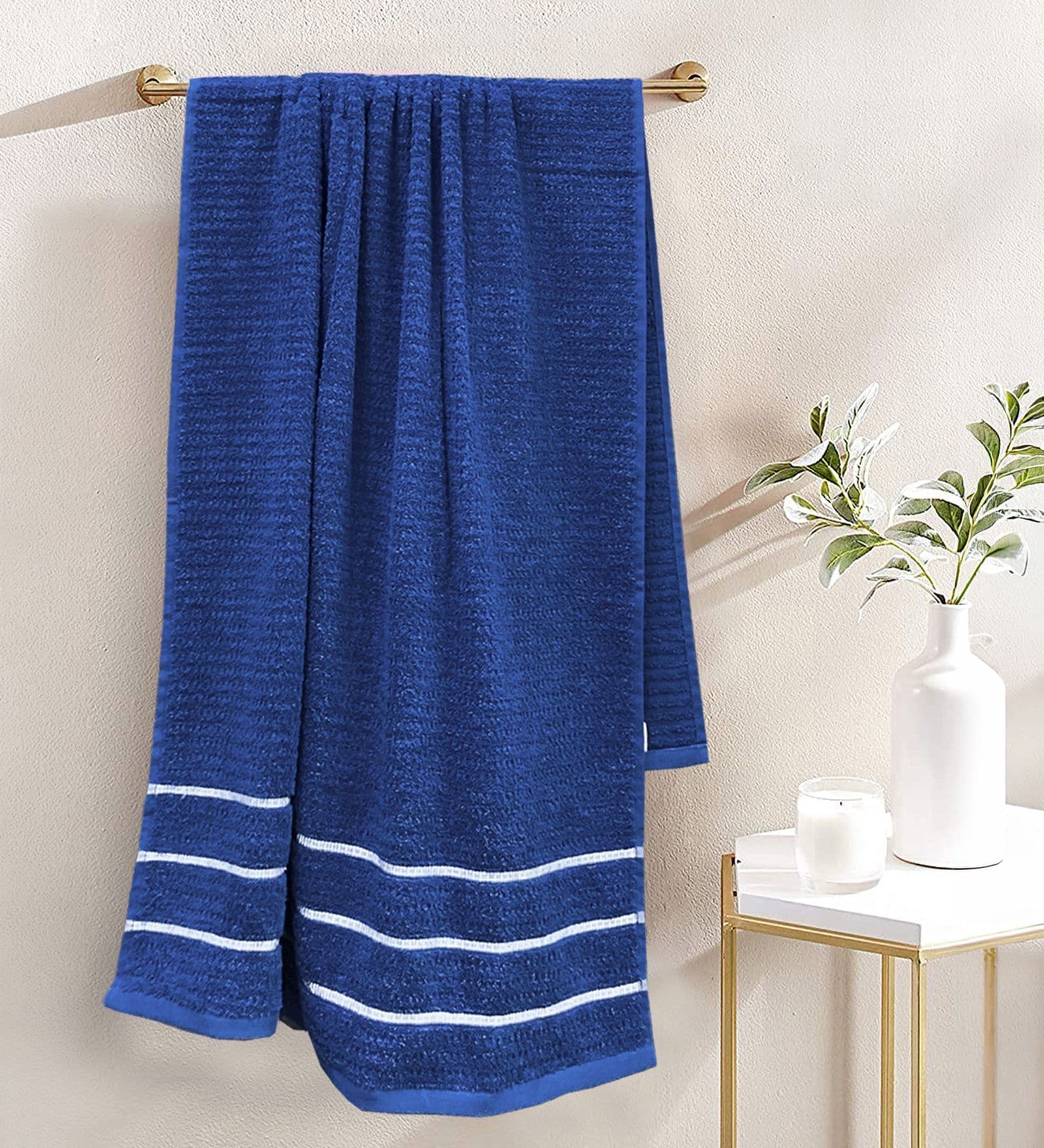 Mint Tea Dark Blue 100% Cotton 480 GSM Bath Towel