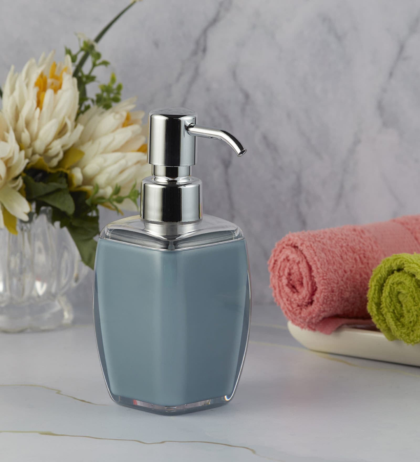 Dark Grey 300 ml Acrylic Liquid Soap Dispenser 
