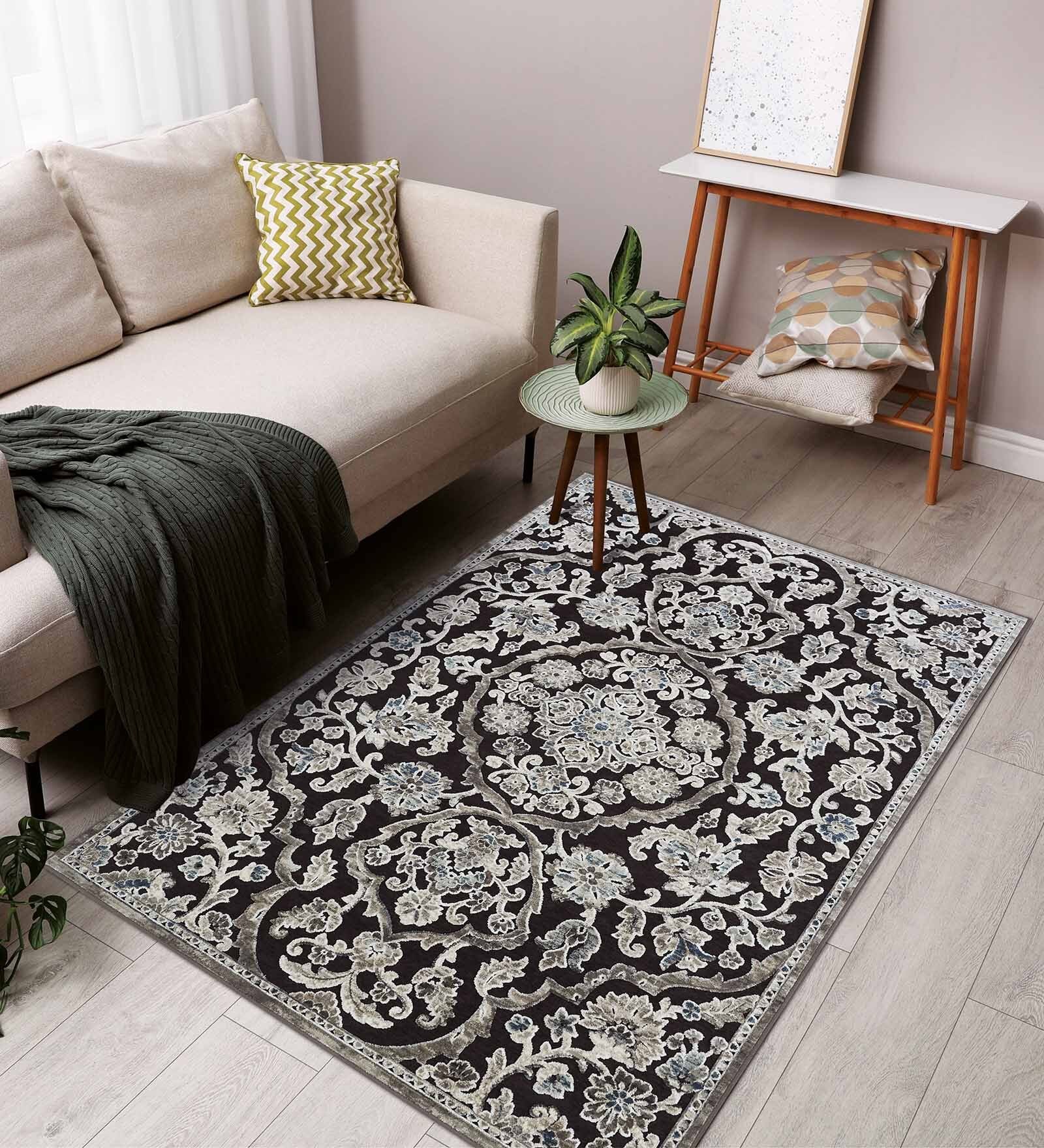 DarkBrown Persian 3x5 Feet Machine Made Carpet