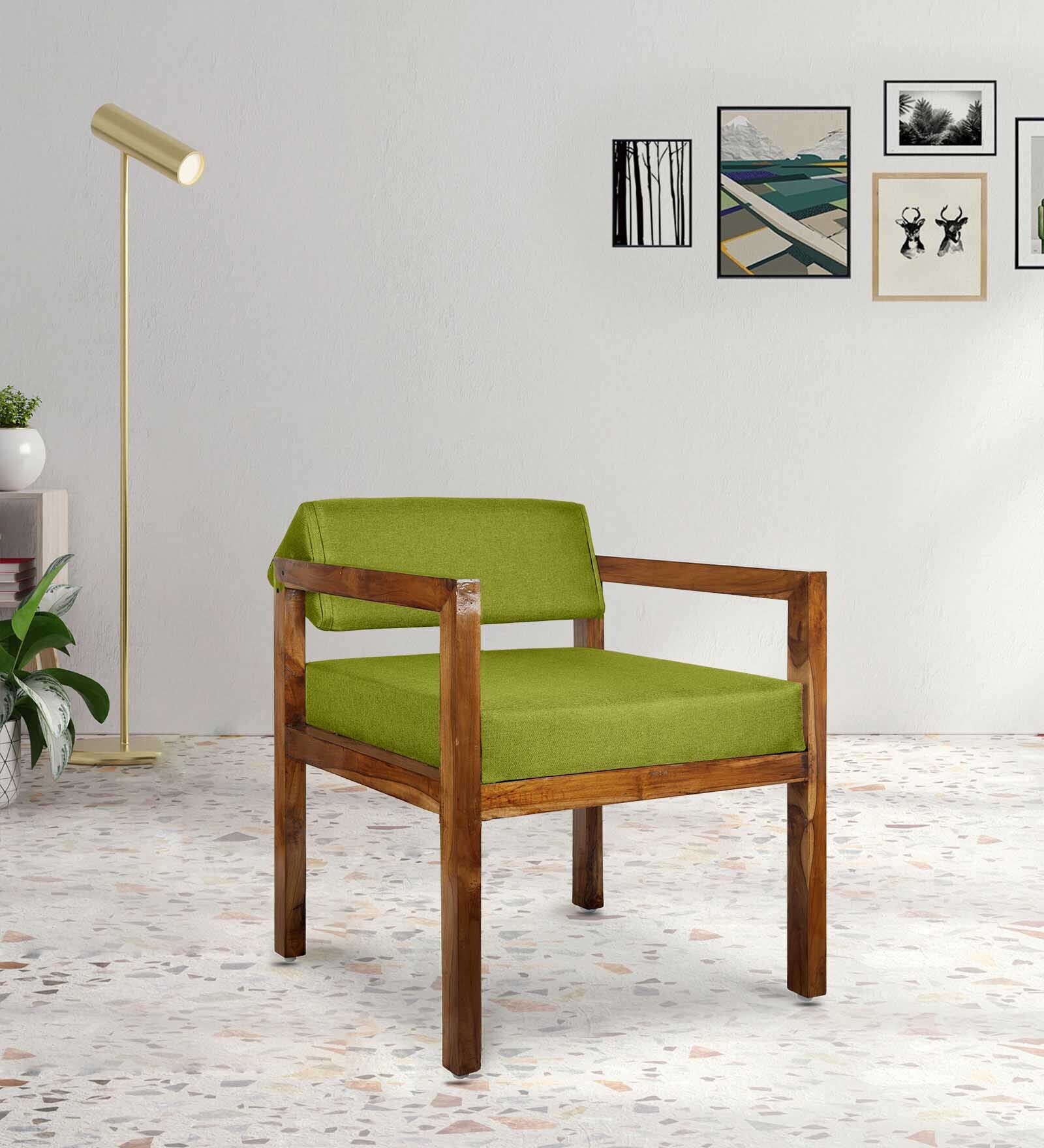 Buy Darlene Arm Chair In Green Colour at 19 OFF by Timberly Pepperfry