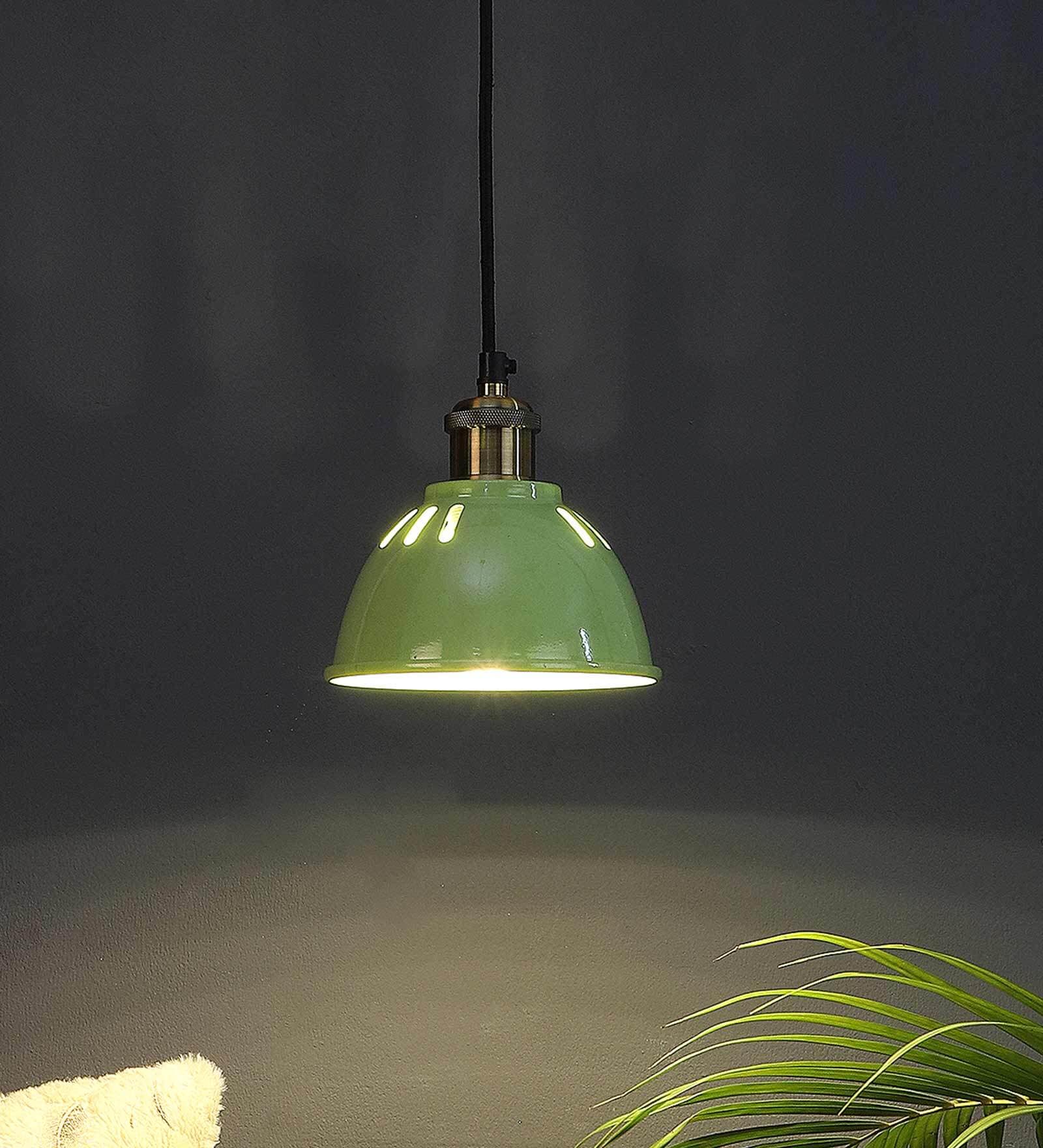 Asmund Darnar Green Metal Hanging Light