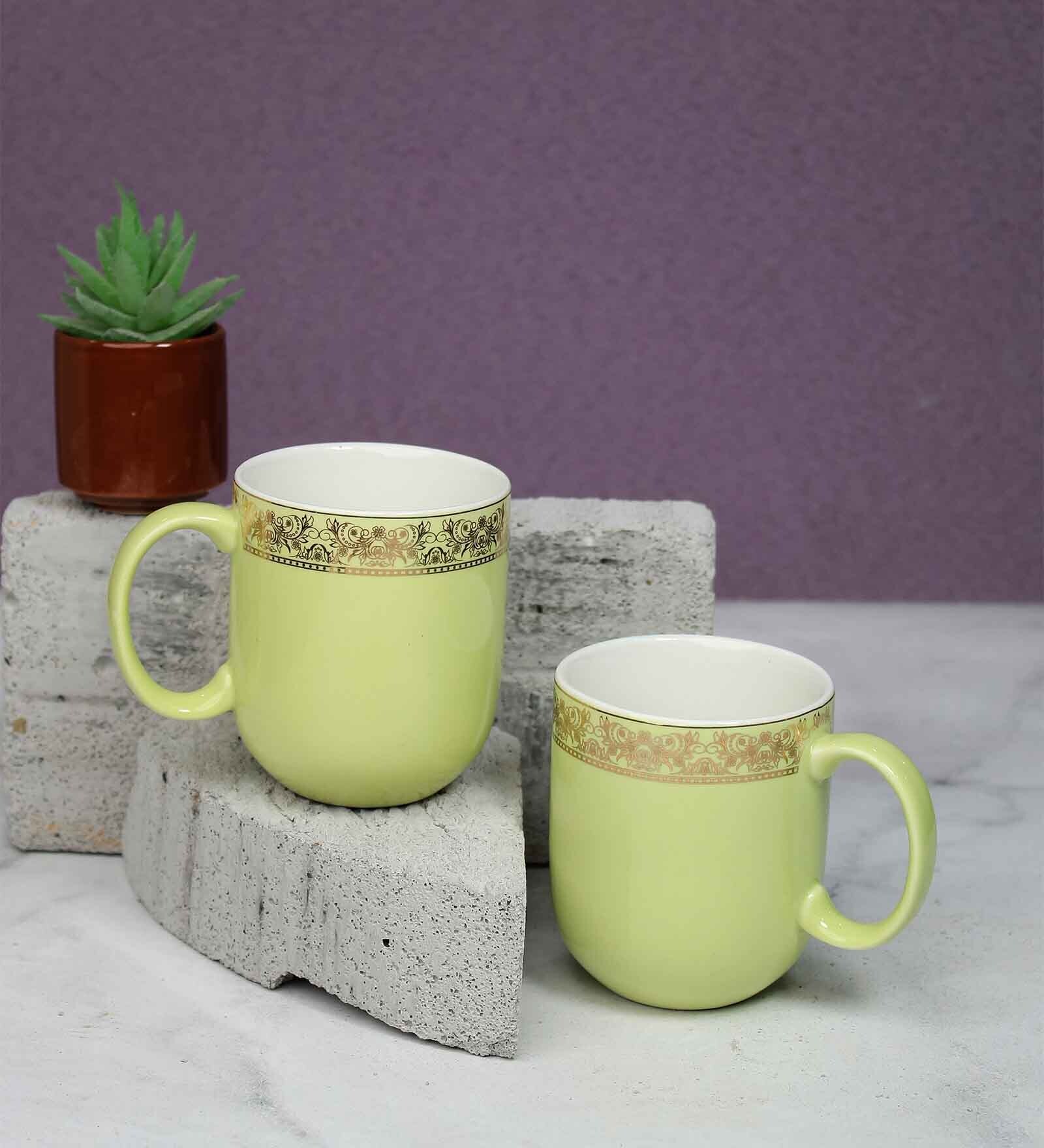 Dazzle Mug 300ml Set of 2 Lilly green