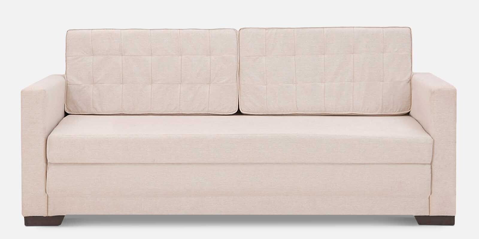 Daisy Fabric Pull-Out Sofa Cum Bed in Sunny Beige Colour