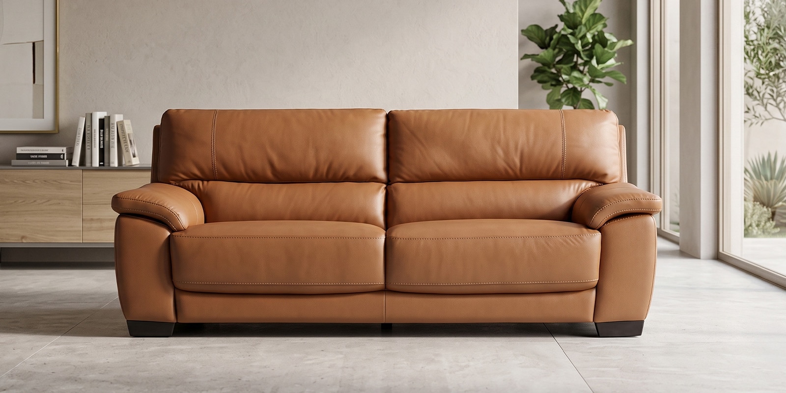 Dallas 3 Seater Sofa In Terracotta Colour Dallas 3 Seater Sofa In Terracotta Colour