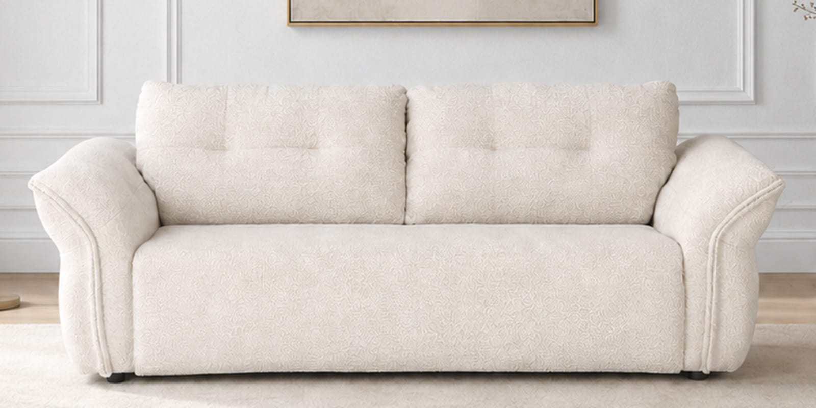 Damascus Sofa Cum Bed in Beige Colour Damascus Sofa Cum Bed in Beige Colour