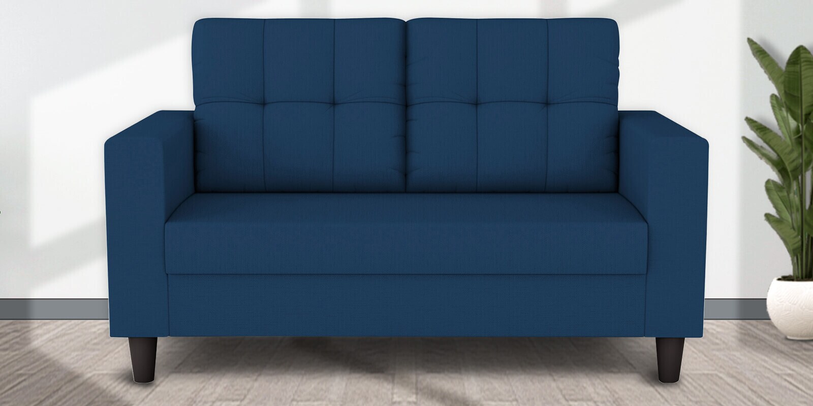 Darcy Fabric 2 Seater Sofa in Blue Colour