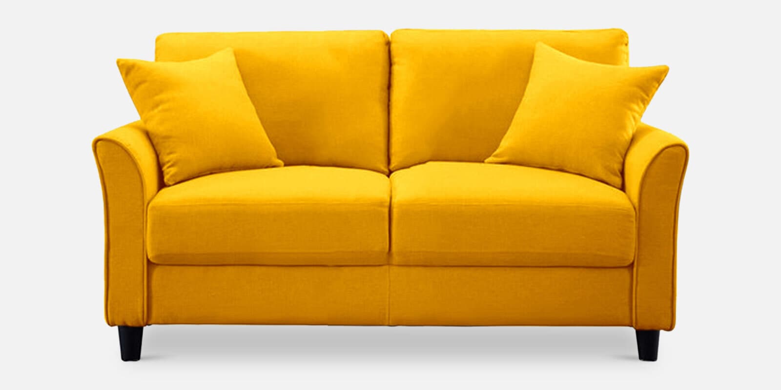 Buy Daroo 2 Seater Sofa In Yellow Colour By Febonic Online Lawson 2