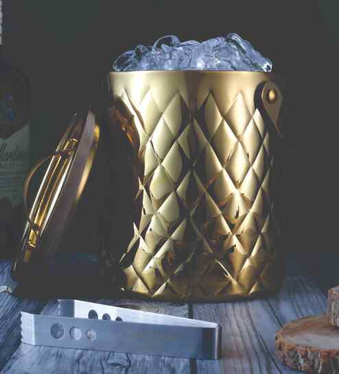 Daimond Ice Bucket Gold