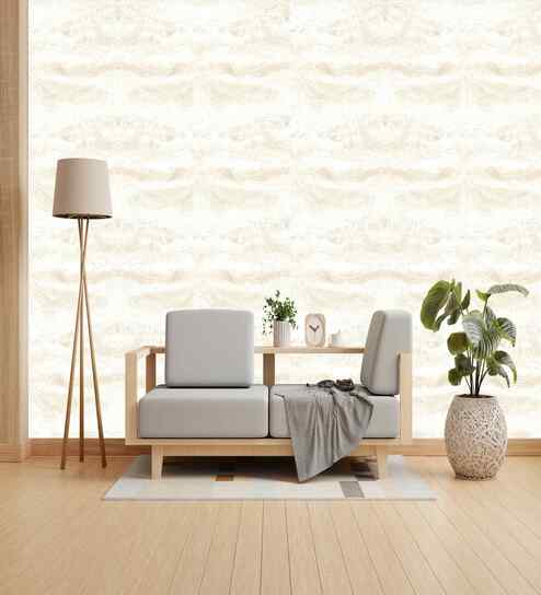 Daisy White Design Subtle Elegance Modern Style Wallpaper